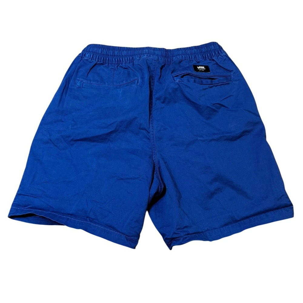 Vans Range Elastic Shorts Men's Small Blue Drawstring Stretch Casual - Picture 2 of 5